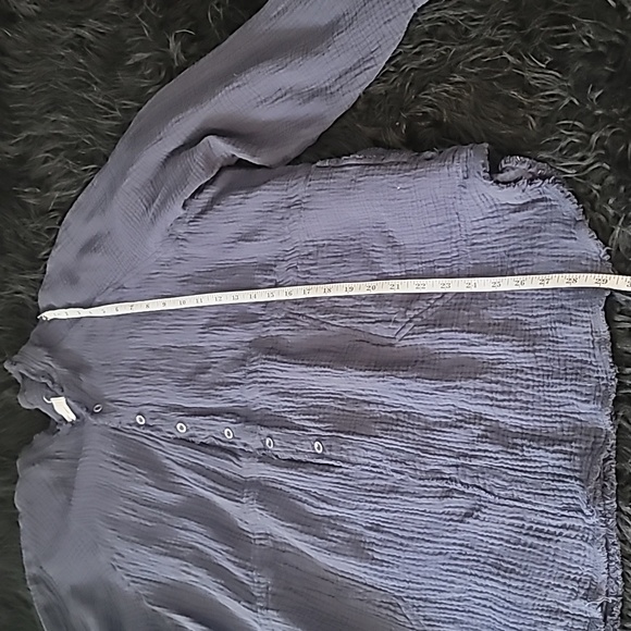 🦋 We The Free/Free People Oversized Long Navy Button Up! - Picture 9 of 9